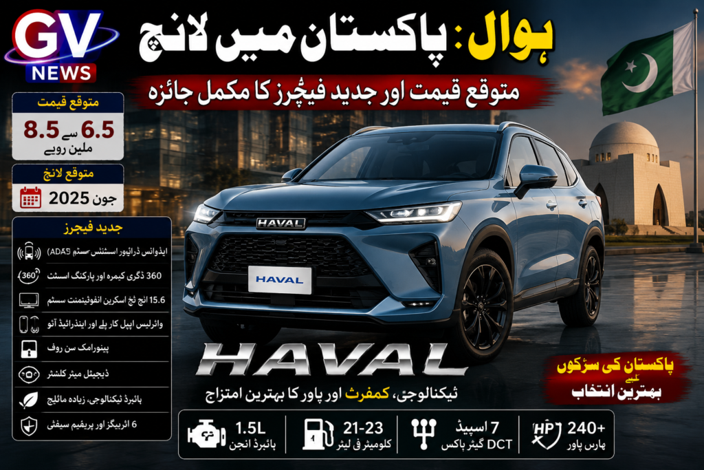 ہوال : پاکستان میں لانچ، متوقع قیمت اور جدید فیچرز کا مکمل جائزہ 3 351b5b9d 2054 4a42 8f02 1a9318f089de