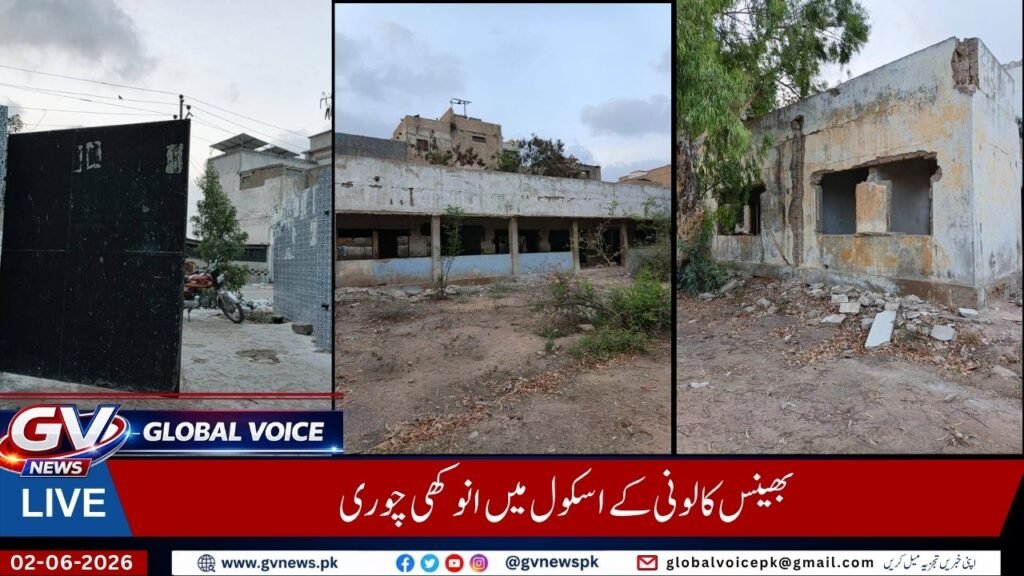بھینس کالونی کے اسکول میں انوکھی چوری 2 Global Voice News 4 1